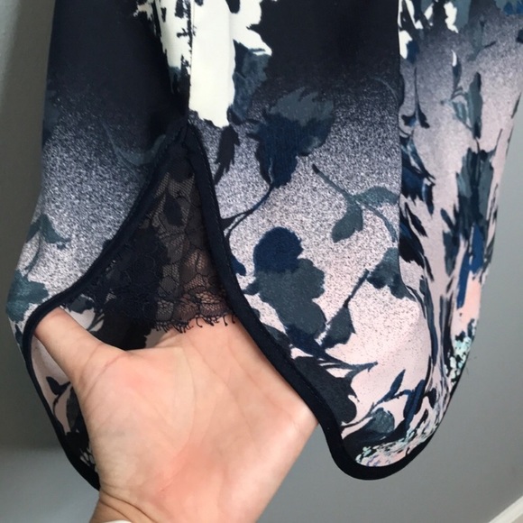 Adelyn Rae Floral Splatter Art Print Sheath Dress - Picture 5 of 7